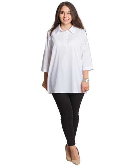 Официален макси комплект от риза и елек в сиво каре