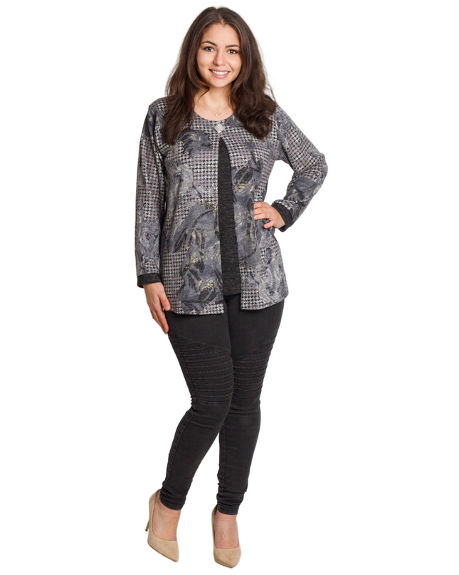 Стилна макси туника с брошка – За официални поводи