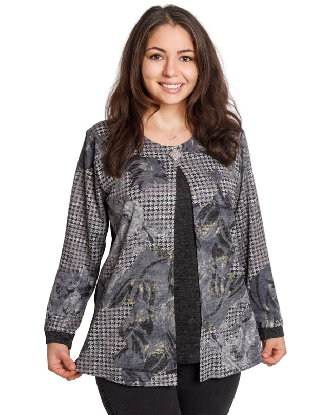 Стилна макси туника с брошка – За официални поводи