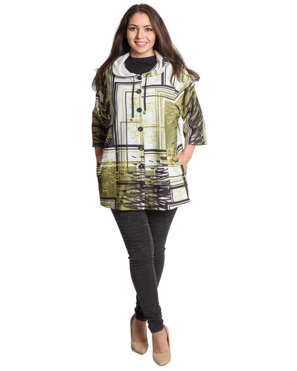 Жакет с качулка и джобчета - Еластичен и комфортен