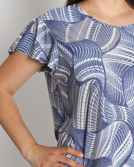 Дамски костюм от пола и блуза в големи размери - 2XL,3XL,4XL,5XL - Пролет - Лято - Maxi Market