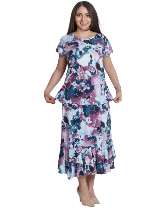 Дамски сет от блуза и пола в големи размери 2XL/5XL - Maxi Market