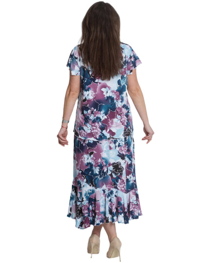 Дамски сет от блуза и пола в големи размери 2XL/5XL - Maxi Market