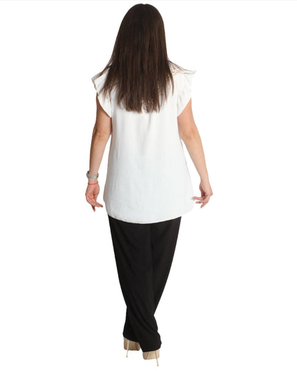 Еластичен дамски панталон - Свободна кройка - 3XL,4XL,5XL,6XL - Maxi Market