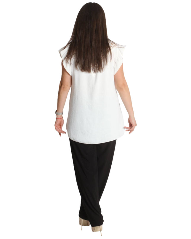 Еластичен дамски панталон - Свободна кройка - 3XL,4XL,5XL,6XL - Maxi Market