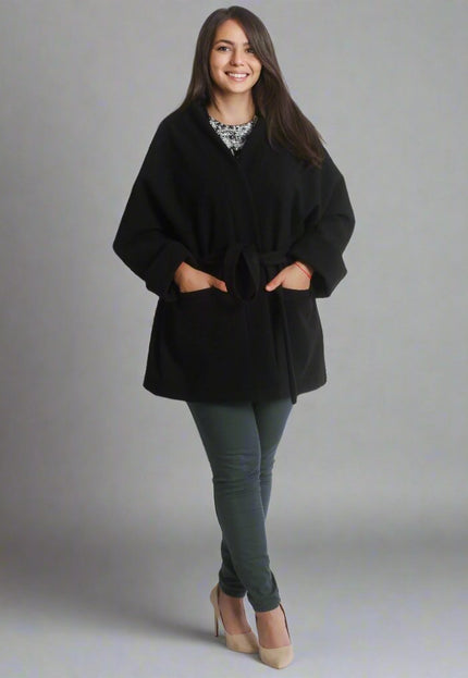 Елегантно черно макси палтенце – Идеално за есенно - зимния сезон - Maxi Market