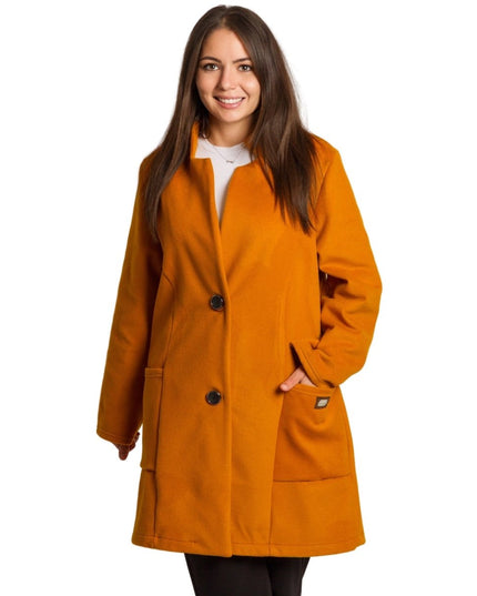 Елегантно дамско палто в големи размери - Maxi Market