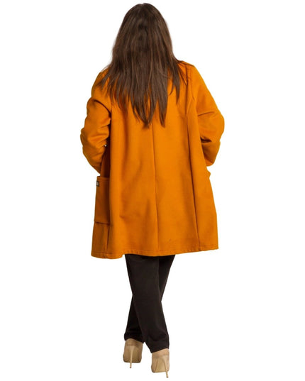 Елегантно дамско палто в големи размери - Maxi Market