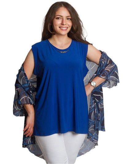 Официален макси комплект с потник и шифонено наметало - Maxi Market