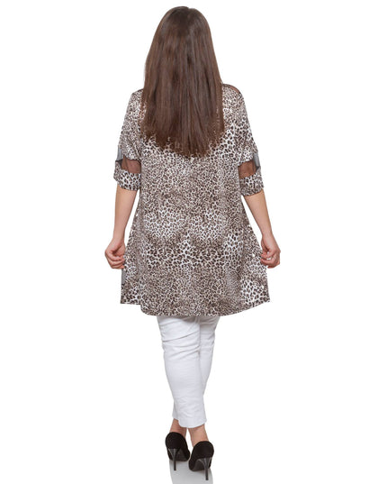 Официална туника - Леопардов принт - 4XL - 5XL - Всички сезони - Maxi Market