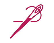 Икона прецизна изработка с шивашка игла и конец символ на внимание към детайла и високо качество на изработка