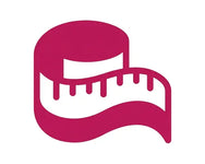 Икона размери от XL до 8XL с шивашки метър символ на големи размери и удобно прилягане