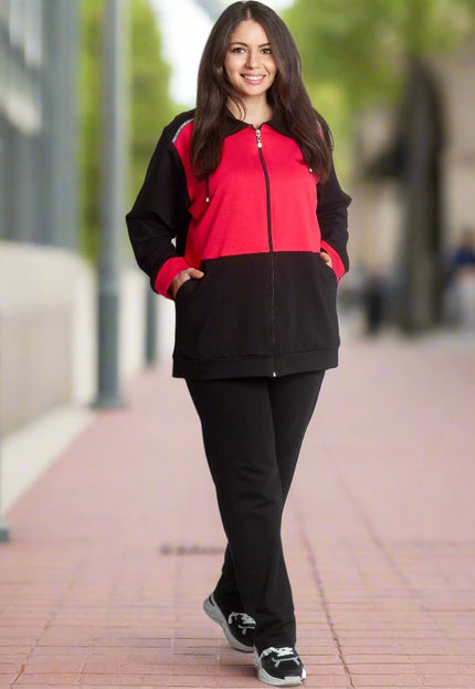 Спортен макси екип с джобове в макси размери - Maxi Market