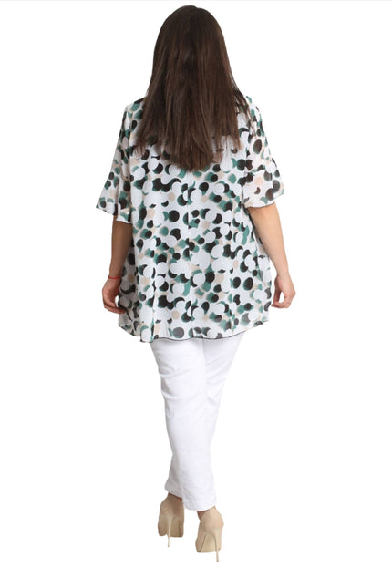Стилен дамски сет от две части - 2XL,3XL,4XL,5XL - Пролет - Лято - Maxi Market