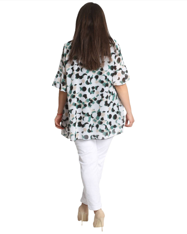 Стилен дамски сет от две части - 2XL,3XL,4XL,5XL - Пролет - Лято - Maxi Market