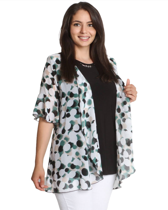 Стилен дамски сет от две части - 2XL,3XL,4XL,5XL - Пролет - Лято - Maxi Market