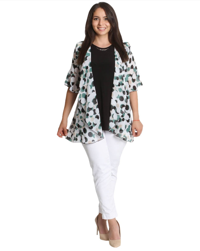 Стилен дамски сет от две части - 2XL,3XL,4XL,5XL - Пролет - Лято - Maxi Market