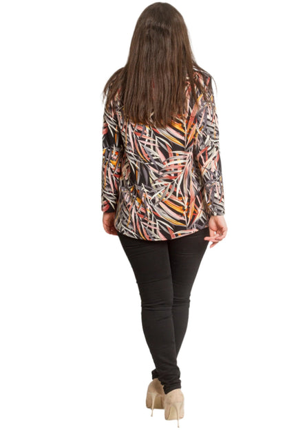 Цветна дамска туника във флорален десен - Големи размери - Maxi Market